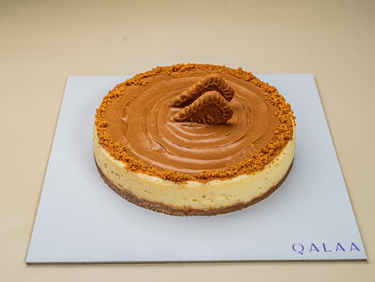 Lotus Biscoff Baked Cheesecake